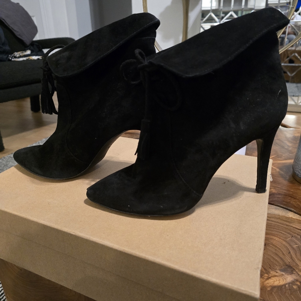 Joie Black Suede ankle boots